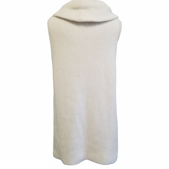 LOU & GREY White Sleeveless Cowl Neck Knit Top S - Picture 5 of 8